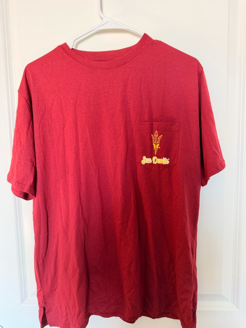 ASU Sun Devils Men's Pocket T‑Shirt - Cardinal Red